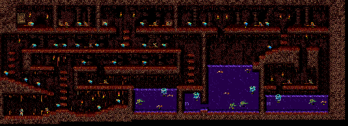 Thumbnail for a map of Chapter 2 for the Genesis game Saint Sword.