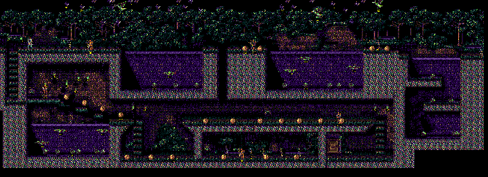 Thumbnail for a map of Chapter 3 for the Genesis game Saint Sword.