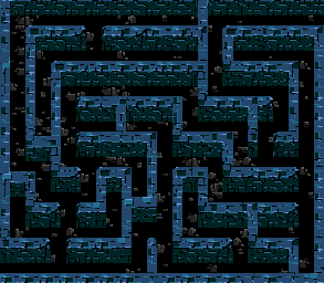Thumbnail for a map of Blake's Hotel Maze for the Genesis game Scooby-Doo Mystery.