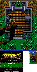Thumbnail for a map of Chapter 1: Runefaust Invasion Ancients' Gate for the Genesis game Shining Force: The Legacy Of Great Intention.