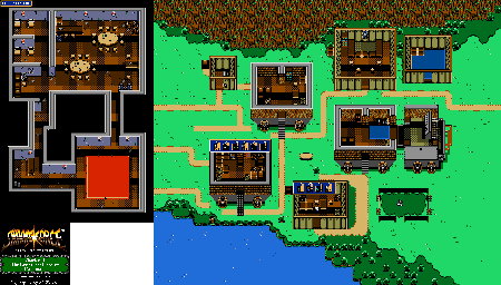 Thumbnail for a map of Chapter 4: Great Fortress Of Balbazak Pao Revisited for the Genesis game Shining Force: The Legacy Of Great Intention.