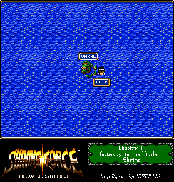 Thumbnail for a map of Chapter 5: Gateway To The Hidden Shrine for the Genesis game Shining Force: The Legacy Of Great Intention.