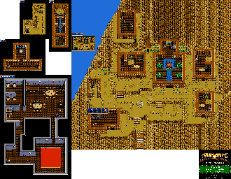 Thumbnail for a map of Chapter 6: Descendant Of The Sacred Dragons Dragonia for the Genesis game Shining Force: The Legacy Of Great Intention.