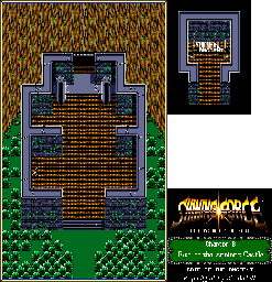Thumbnail for a map of Chapter 8: Rise Of The Ancient Castle Gate Of The Ancient for the Genesis game Shining Force: The Legacy Of Great Intention.