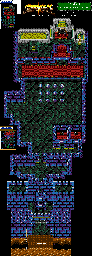 Thumbnail for a map of Chapter 8: Rise Of The Ancient Castle Runefaust Castle for the Genesis game Shining Force: The Legacy Of Great Intention.