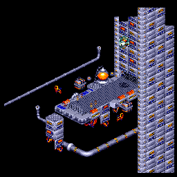 Thumbnail for a map of Gene Gadget Zone Act 3 for the Genesis game Sonic 3D Blast.