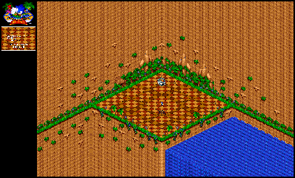 Thumbnail for a map of Green Grove Zone Act 3 for the Genesis game Sonic 3D Blast.