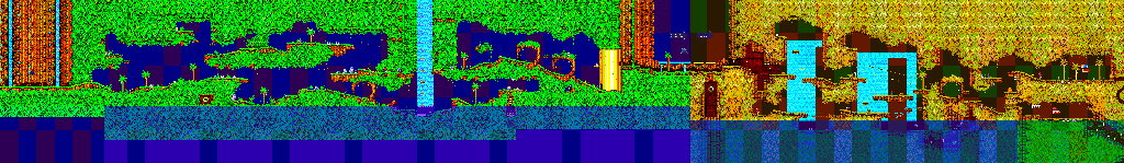 Thumbnail for a map of Angel Island Zone Act 1 for the Genesis game Sonic The Hedgehog 3.