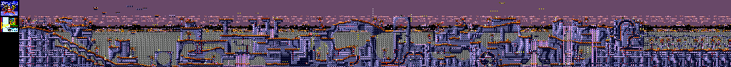 Thumbnail for a map of Palmtree Panic: Zone 2 Bad Future for the Genesis game Sonic The Hedgehog CD.