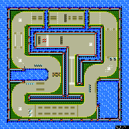 Thumbnail for a map of Special Stage 1 for the Genesis game Sonic The Hedgehog CD.