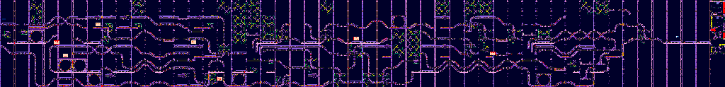 Thumbnail for a map of Stardust Speedway: Zone 1 Good Future for the Genesis game Sonic The Hedgehog CD.