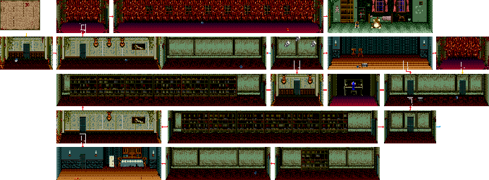 Thumbnail for a map of Stage 3 for the Genesis game Splatterhouse 3.