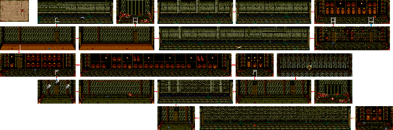 Thumbnail for a map of Stage 4 for the Genesis game Splatterhouse 3.