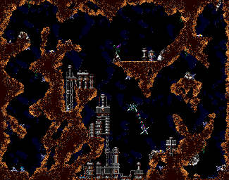 Thumbnail for a map of Mission 4 for the Genesis game SubTerrania.