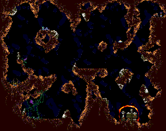 Thumbnail for a map of Mission 5 for the Genesis game SubTerrania.