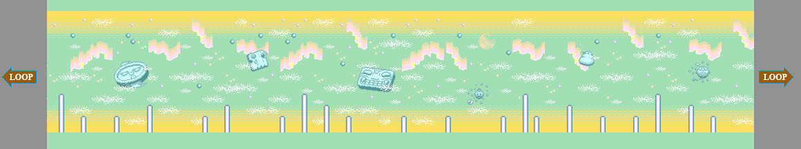 Thumbnail for a map of Menon for the Genesis game Super Fantasy Zone.