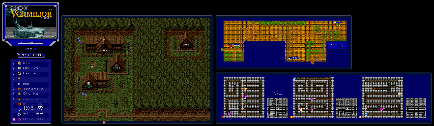 Thumbnail for a map of Borrow & Area for the Genesis game Sword Of Vermilion.