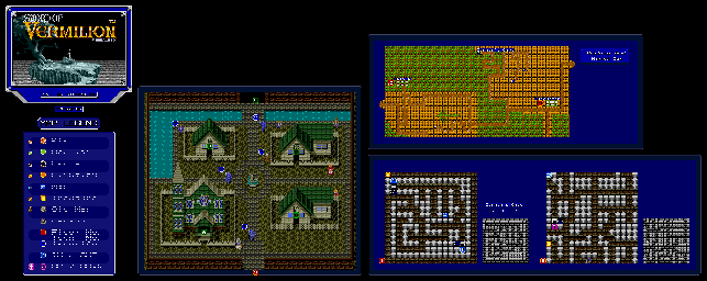 Thumbnail for a map of Tadcaster & Area for the Genesis game Sword Of Vermilion.