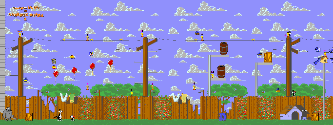 Thumbnail for a map of Domestic Devils 2 for the Genesis game Sylvester & Tweety In Cagey Capers.