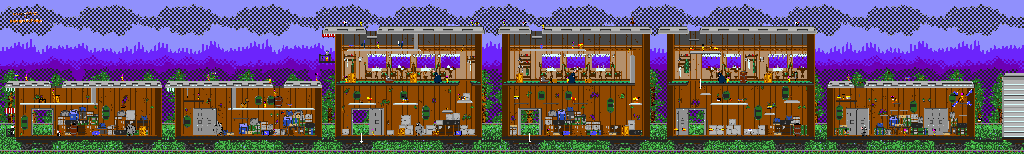 Thumbnail for a map of Mayhem Express for the Genesis game Sylvester & Tweety In Cagey Capers.