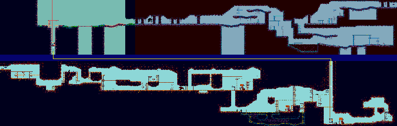 Thumbnail for a map of Chapter 5: A Twist Of Fate Act 3 for the Genesis game Tanglewood.