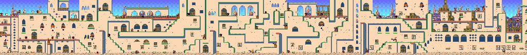 Thumbnail for a map of Mexico 2 for the Genesis game Taz In Escape From Mars.