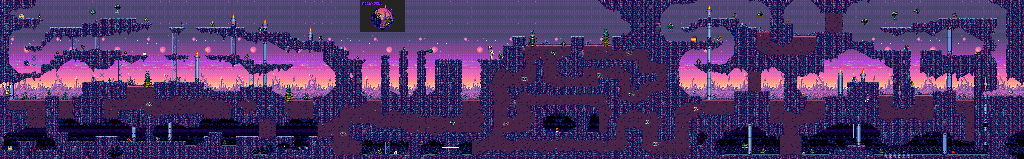 Thumbnail for a map of Moleworld 1 for the Genesis game Taz In Escape From Mars.
