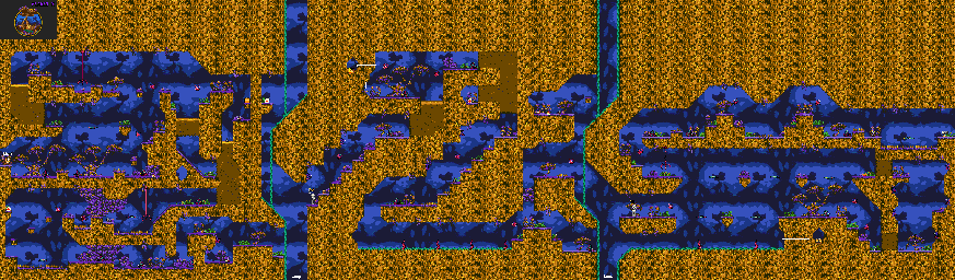 Thumbnail for a map of Planet X 1 for the Genesis game Taz In Escape From Mars.