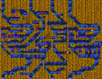 Thumbnail for a map of Planet X 2 for the Genesis game Taz In Escape From Mars.
