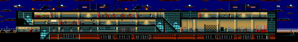 Thumbnail for a map of Level 3 for the Genesis game The Terminator.