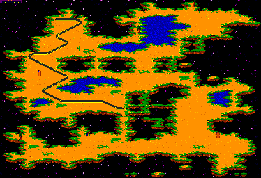 Thumbnail for a map of Fixed World Level 08 (Unmarked) for the Genesis game ToeJam & Earl.