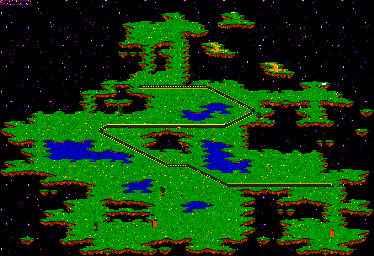 Thumbnail for a map of Fixed World Level 09 (Unmarked) for the Genesis game ToeJam & Earl.
