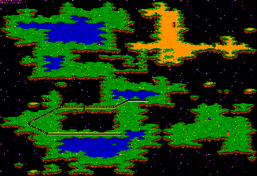 Thumbnail for a map of Fixed World Level 13 (Unmarked) for the Genesis game ToeJam & Earl.