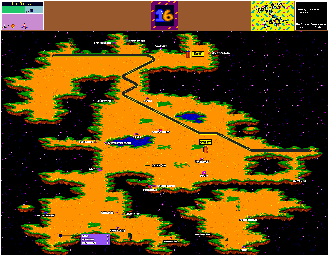 Thumbnail for a map of Fixed World Level 16 for the Genesis game ToeJam & Earl.