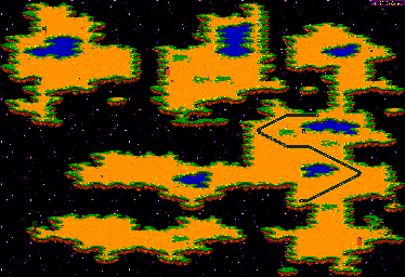 Thumbnail for a map of Fixed World Level 19 (Unmarked) for the Genesis game ToeJam & Earl.