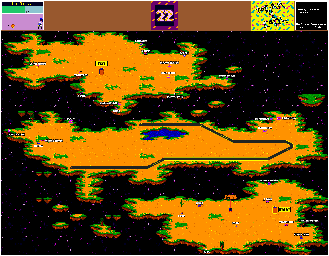 Thumbnail for a map of Fixed World Level 22 for the Genesis game ToeJam & Earl.