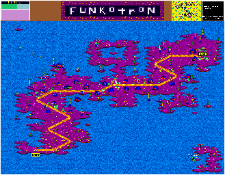 Thumbnail for a map of Funkotron for the Genesis game ToeJam & Earl.