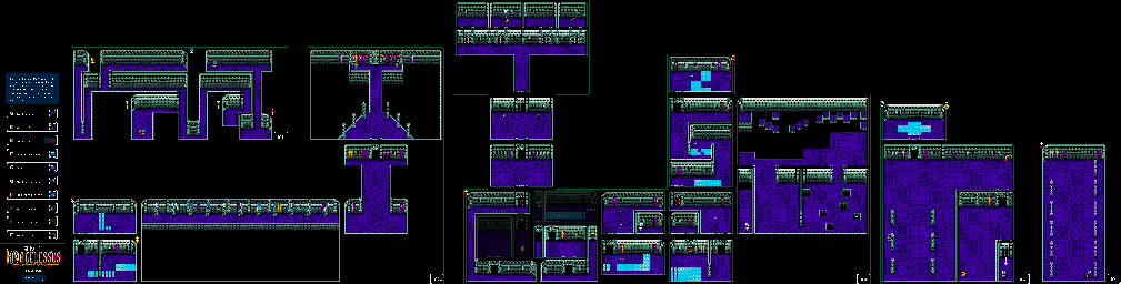 Thumbnail for a map of Castle Sirius Basement for the Genesis game Tougi-Ou: King Colossus.