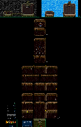 Thumbnail for a map of Gryuud's Tower for the Genesis game Tougi-Ou: King Colossus.