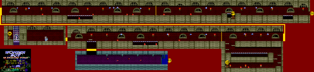 Thumbnail for a map of 03 - Purapril Sewers for the Genesis game Wonder Boy In Monster World.