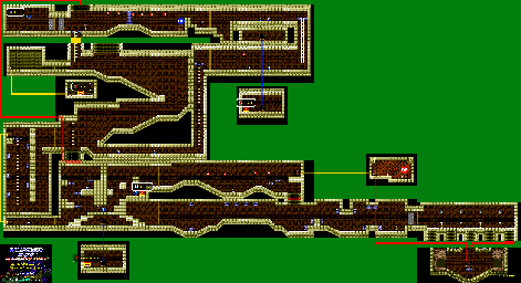 Thumbnail for a map of 06 - Jungle Temple for the Genesis game Wonder Boy In Monster World.