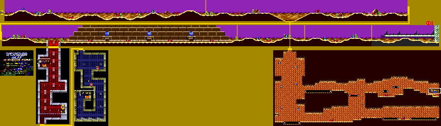 Thumbnail for a map of 09 - Maugham Desert for the Genesis game Wonder Boy In Monster World.