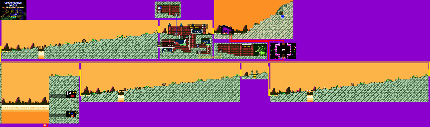 Thumbnail for a map of 11 - Begonia for the Genesis game Wonder Boy In Monster World.