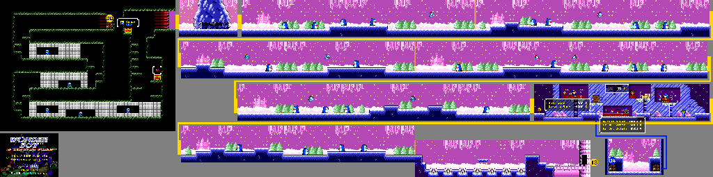 Thumbnail for a map of 12 - Childam for the Genesis game Wonder Boy In Monster World.
