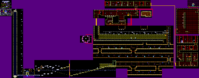 Thumbnail for a map of 15 - Dark Castle for the Genesis game Wonder Boy In Monster World.