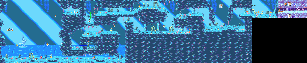 Thumbnail for a map of Stage 3-1 for the Genesis game World Of Illusion: Starring Mickey Mouse & Donald Duck.