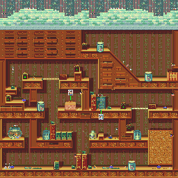 Thumbnail for a map of Stage 4-1 for the Genesis game World Of Illusion: Starring Mickey Mouse & Donald Duck.