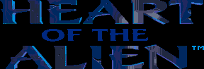 Title screen for the Genesis game Heart Of The Alien: Out Of This World - Parts I And II.
