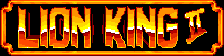 Title screen for the Genesis game Lion King II.
