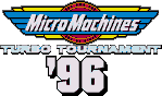 Title screen for the Genesis game Micro Machines: Turbo Tournament '96.